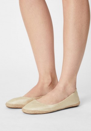 Anna Field Best Deal Espadrilles Ballerina Schoenen Dames Goud | NL-7140285-DU