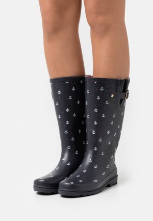 Anna Field Best Deal Wellies Laarzen Dames Donkerblauw | NL-2403718-KH