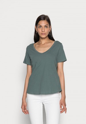 Anna Field Brand New Basic T-Shirt Dames Lichtgroen | NL-8572164-ZG