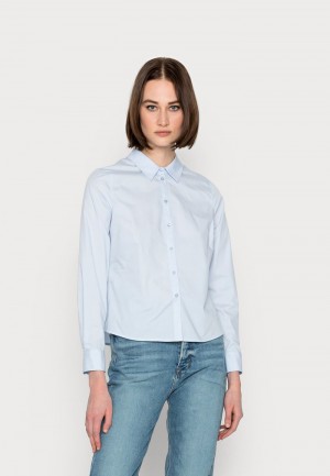 Anna Field Brand New Button-Down Blouse Dames Blauw | NL-4276895-ZN