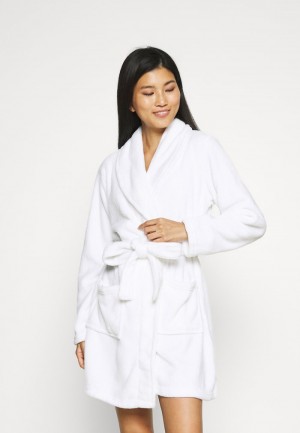 Anna Field Brand New Ladies Plush Jurken Gown Bathrobe Dames Wit | NL-8975463-SY