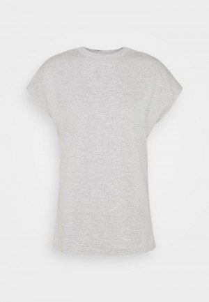 Anna Field Budget Basic T-Shirt Dames Lichtgrijs | NL-2130896-RX