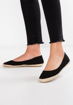 Anna Field Budget Espadrilles Ballerina Schoenen Dames Zwart | NL-5164392-EX