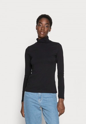 Anna Field Discount Basic Roll Neck Lange Mouwen Dames Zwart | NL-0428753-EL