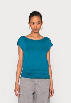 Anna Field Discount Basic T-Shirt Dames Blauw | NL-9108527-FK