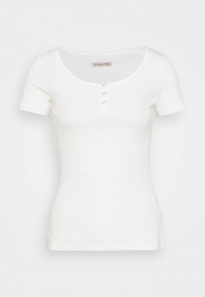 Anna Field Flash Sale Basic T-Shirt Dames Wit | NL-3452987-SV