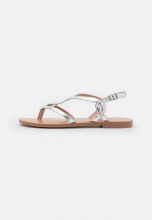 Anna Field Flash Sale T-Bar Sandalen Dames Zilver | NL-7913254-XH