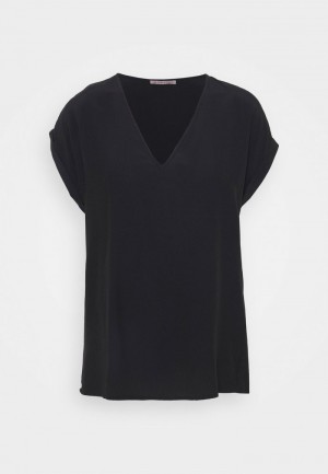 Anna Field Hot Sale Basic T-Shirt Dames Zwart | NL-2987134-OS