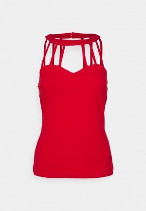 Anna Field Hot Sale Top T-Shirt Dames Rood | NL-1489327-IH