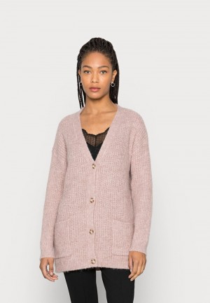 Anna Field New Long With Pocket Cardigan Dames Roze | NL-4389750-NE