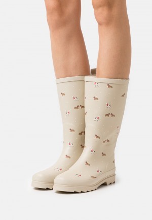 Anna Field New Wellies Laarzen Dames Beige | NL-4582710-PO