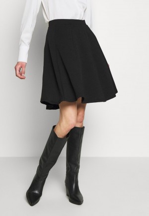 Anna Field Outlet Basic Mini A-Line Skirt Mini Rok Dames Zwart | NL-1432785-CW