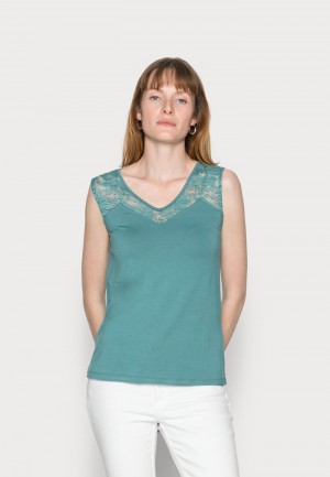 Anna Field Outlet Tank Top T-Shirt Dames Lichtblauw | NL-4723056-HQ