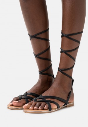 Anna Field Promo T-Bar Sandalen Dames Zwart | NL-3267805-ST