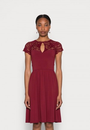 Anna Field Wholesale Cocktail / Party Jurk Dames Bordeaux | NL-0495682-XU