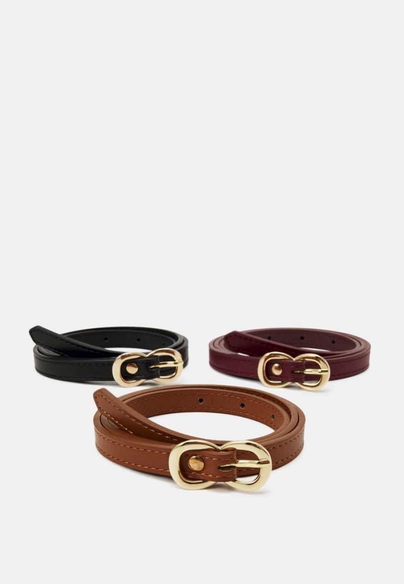 Anna Field Best Deal 3 Pack Riem Dames Zwart | NL-0354176-HW