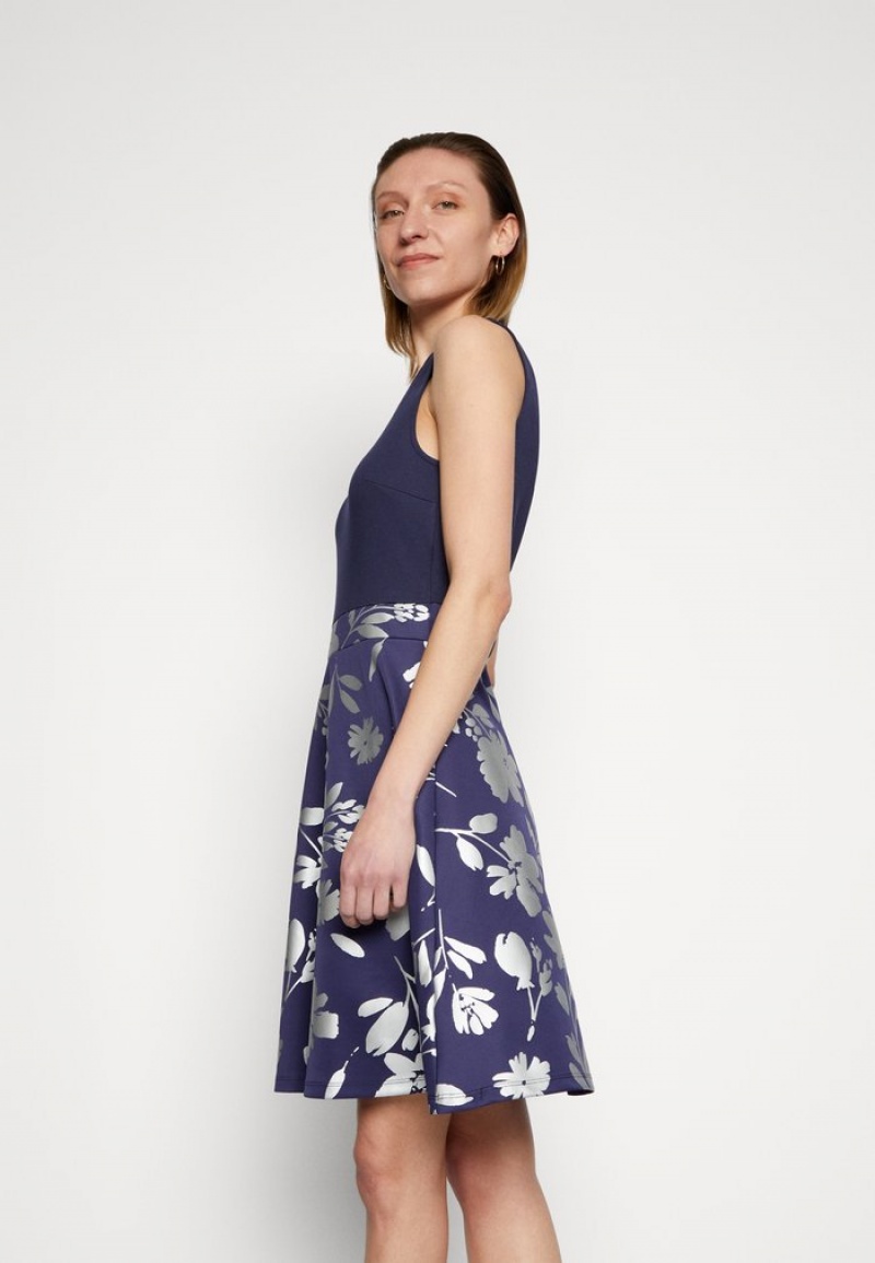 Anna Field Best Deal Cocktail / Party Jurk Dames Donkerblauw | NL-6518340-LF