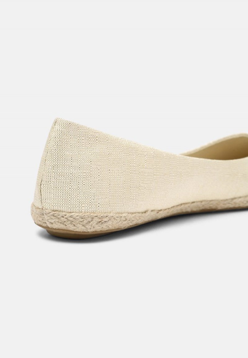 Anna Field Best Deal Espadrilles Ballerina Schoenen Dames Goud | NL-7140285-DU