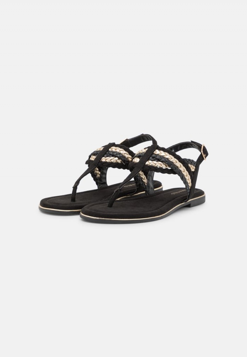 Anna Field Best Deal T-Bar Sandalen Dames Zwart | NL-7394508-XU