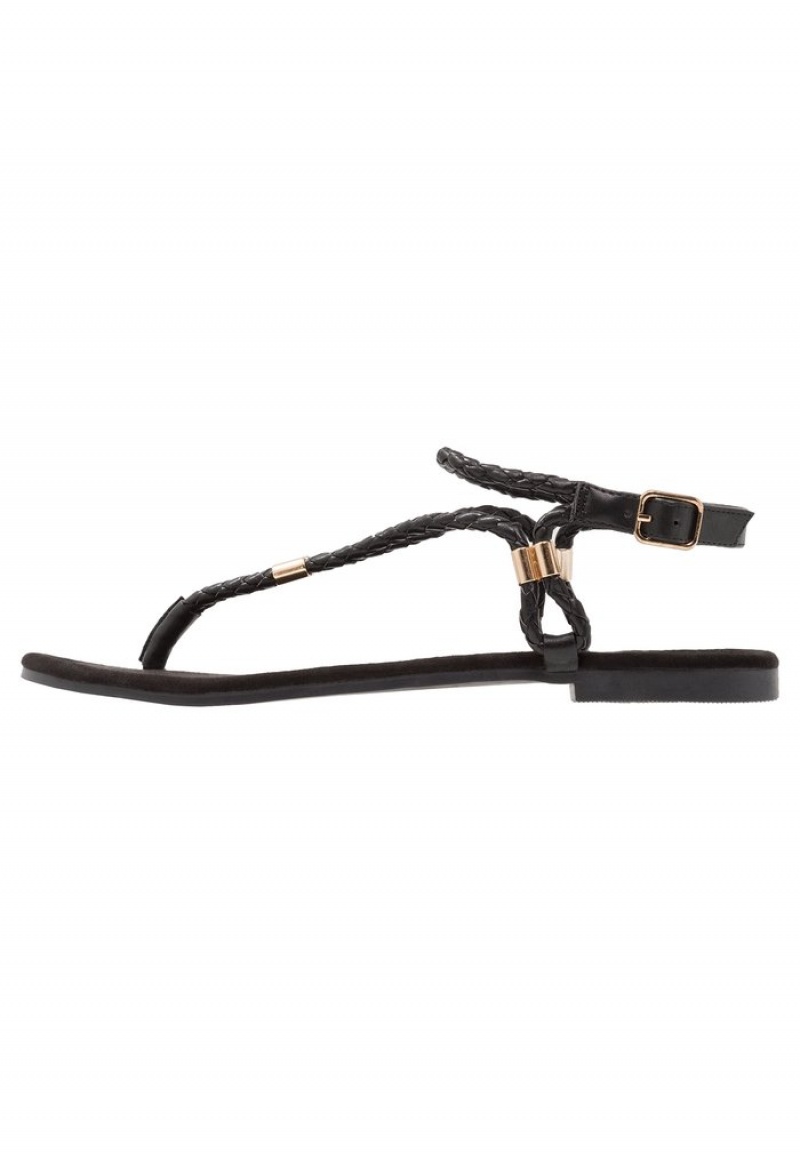 Anna Field Best Deal T-Bar Sandalen Dames Zwart | NL-1256837-GI