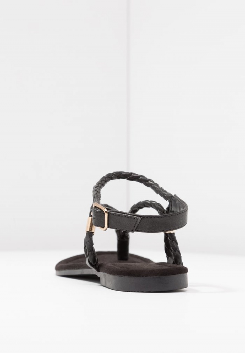 Anna Field Best Deal T-Bar Sandalen Dames Zwart | NL-1256837-GI