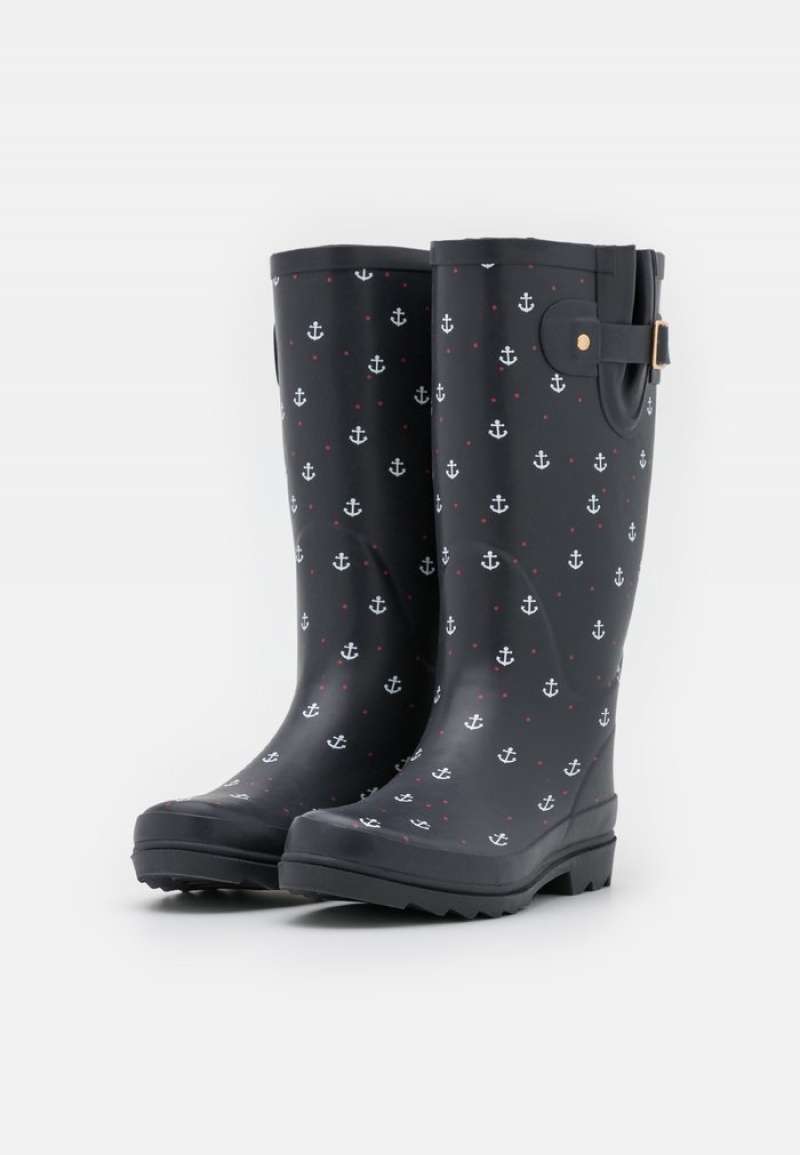 Anna Field Best Deal Wellies Laarzen Dames Donkerblauw | NL-2403718-KH