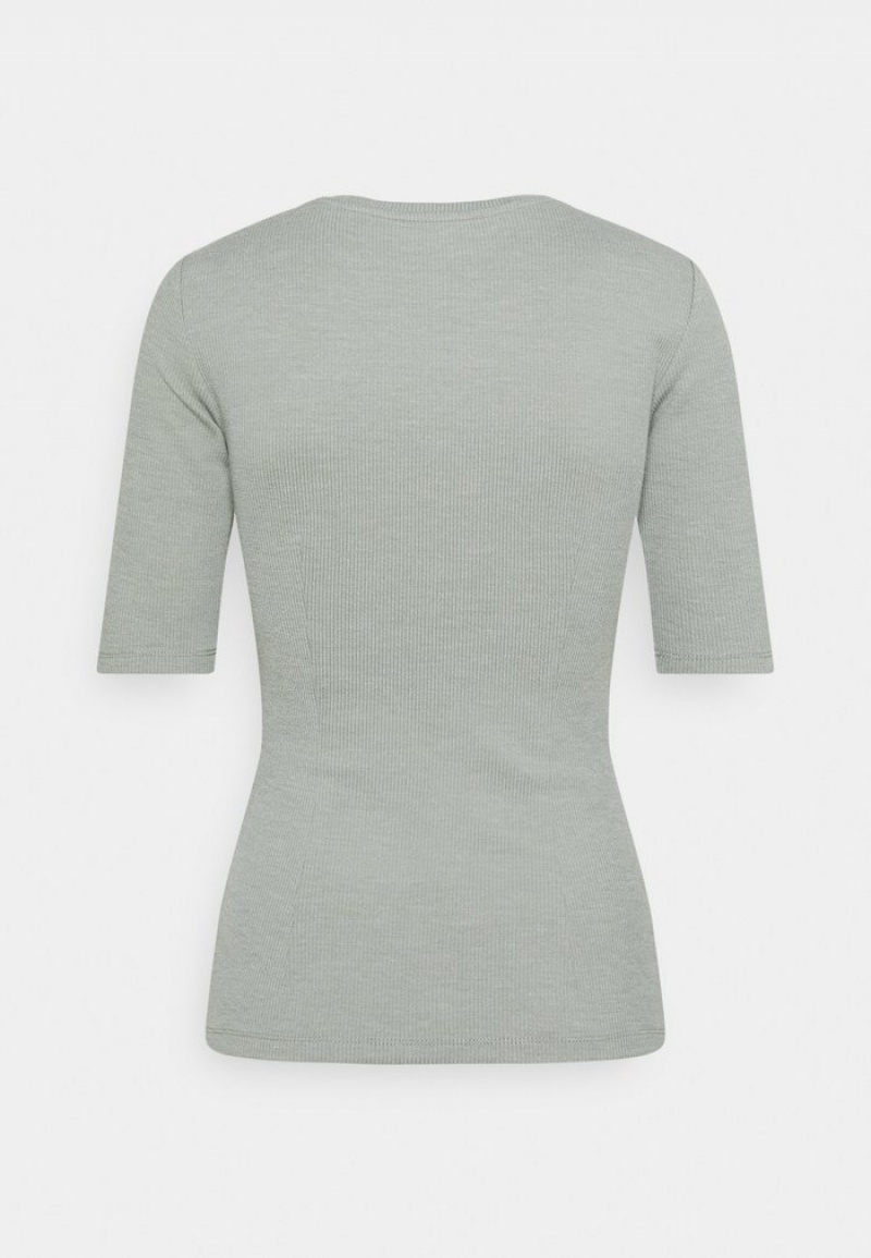 Anna Field Best Pirce Basic T-Shirt Dames Lichtgroen | NL-8542369-YZ