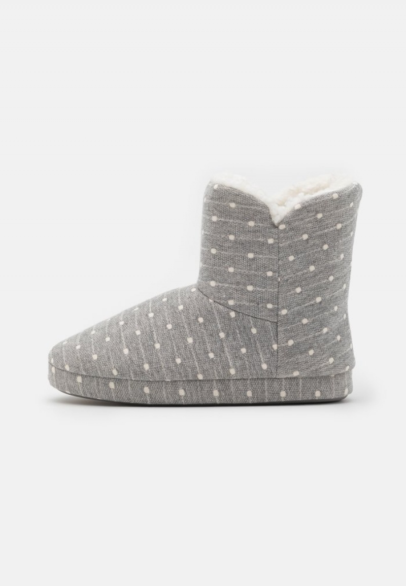 Anna Field Best Pirce Slippers Enkellaarzen Dames Lichtgrijs | NL-8632195-WR