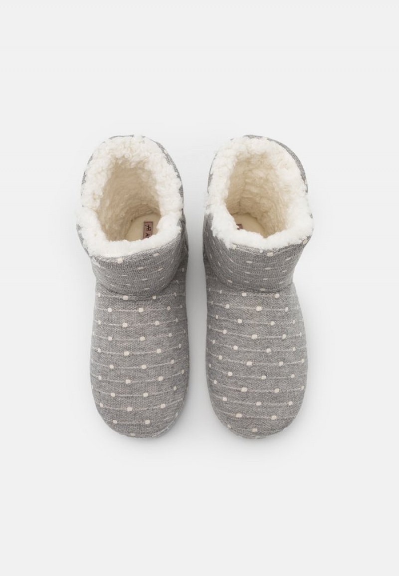 Anna Field Best Pirce Slippers Enkellaarzen Dames Lichtgrijs | NL-8632195-WR