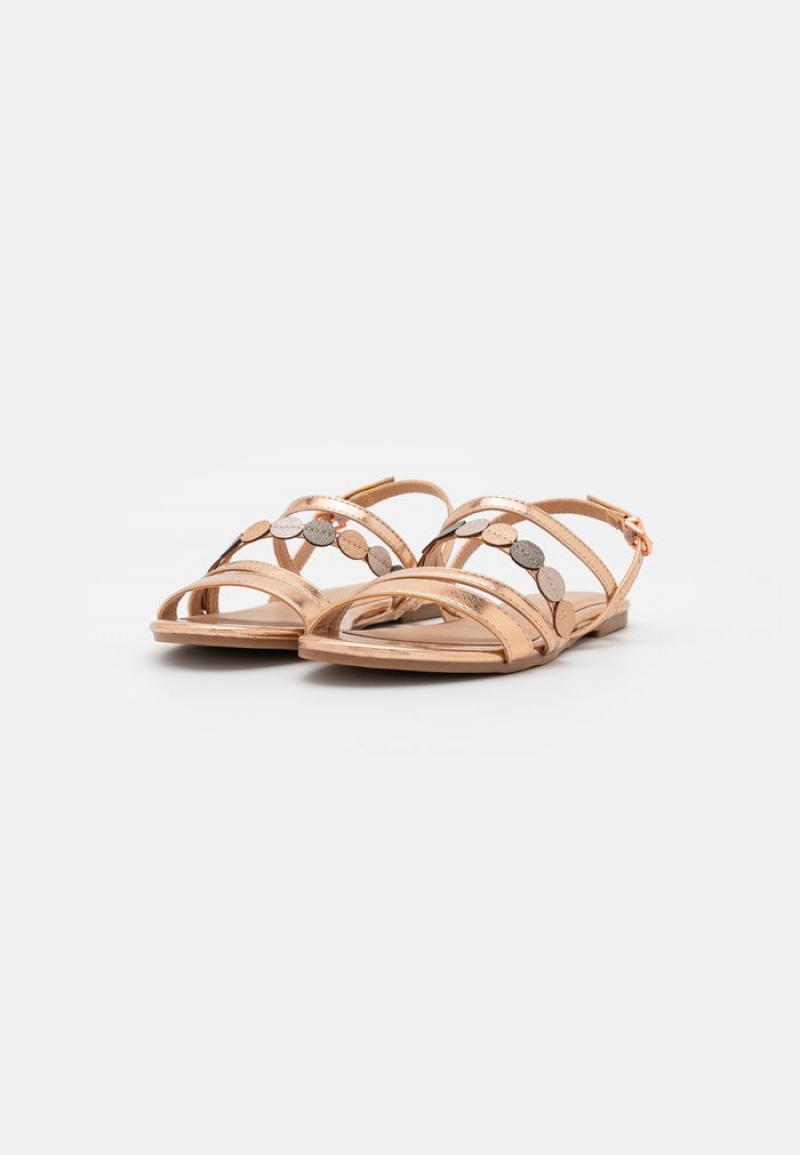 Anna Field Best Reviews Of Sandalen Dames Roze Goud | NL-1953260-KU