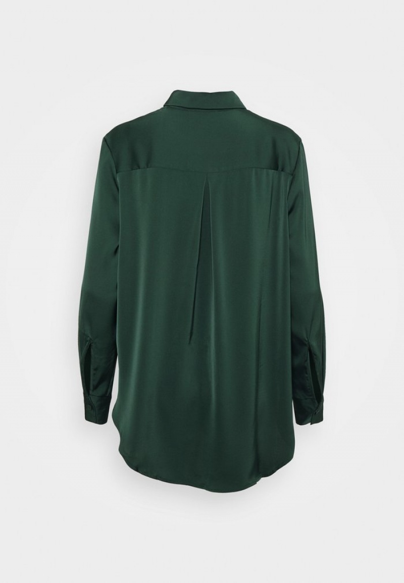 Anna Field Best Sale Button-Down Blouse Dames Groen | NL-0461857-GZ