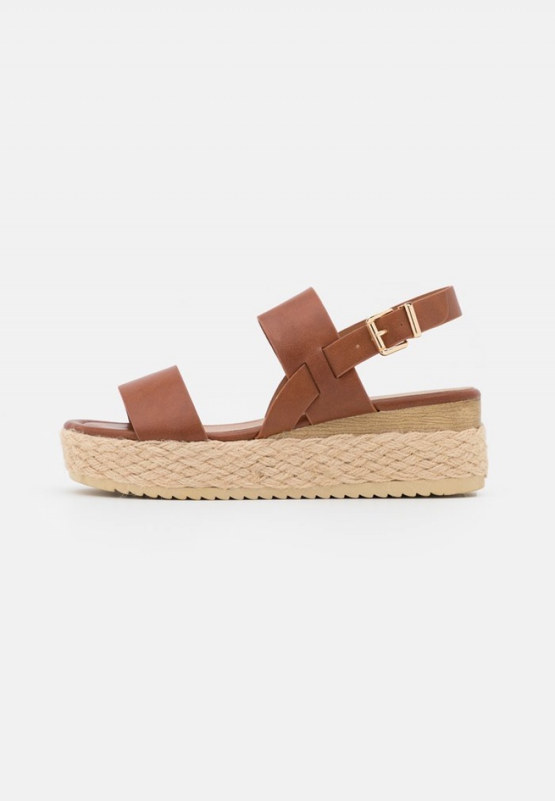 Anna Field Best Sale Comfort Espadrilles Sandalen Dames Bruin | NL-1906275-ID