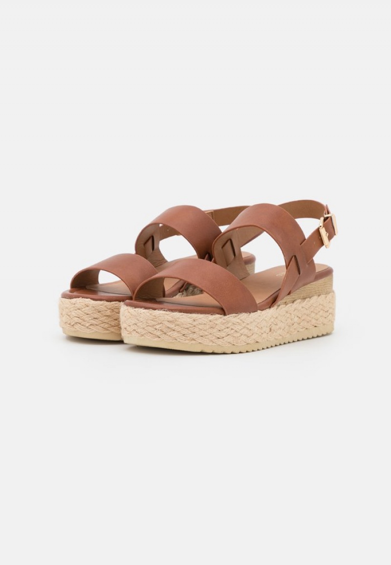 Anna Field Best Sale Comfort Espadrilles Sandalen Dames Bruin | NL-1906275-ID