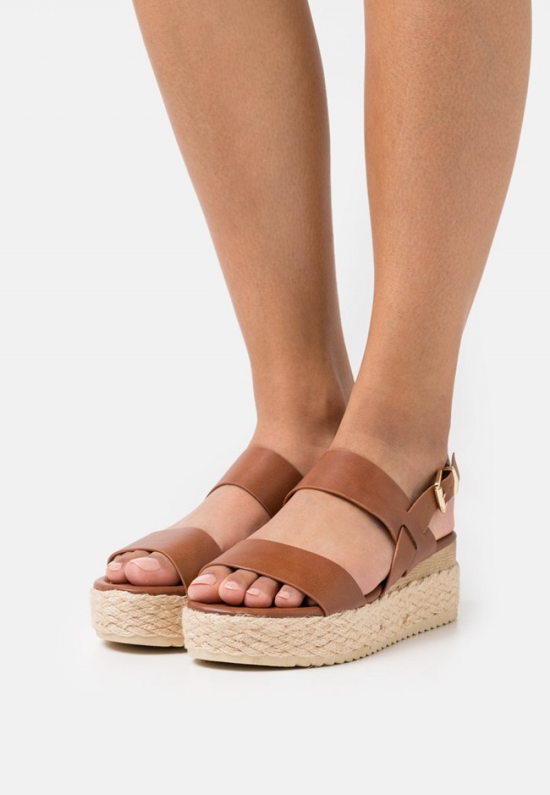 Anna Field Best Sale Comfort Espadrilles Sandalen Dames Bruin | NL-1906275-ID