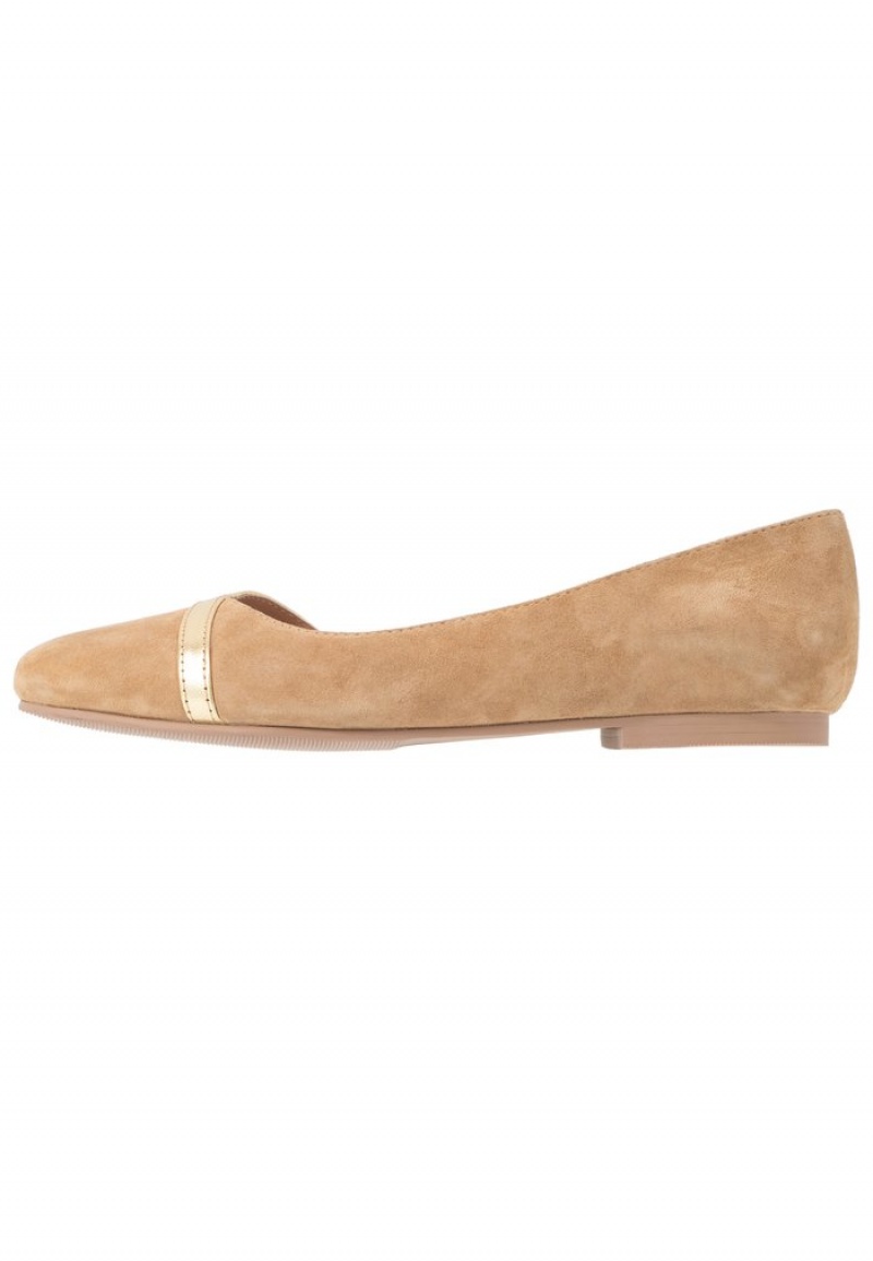 Anna Field Best Sale Leather Ballet Pumps Ballerina Schoenen Dames Beige | NL-9612578-TU