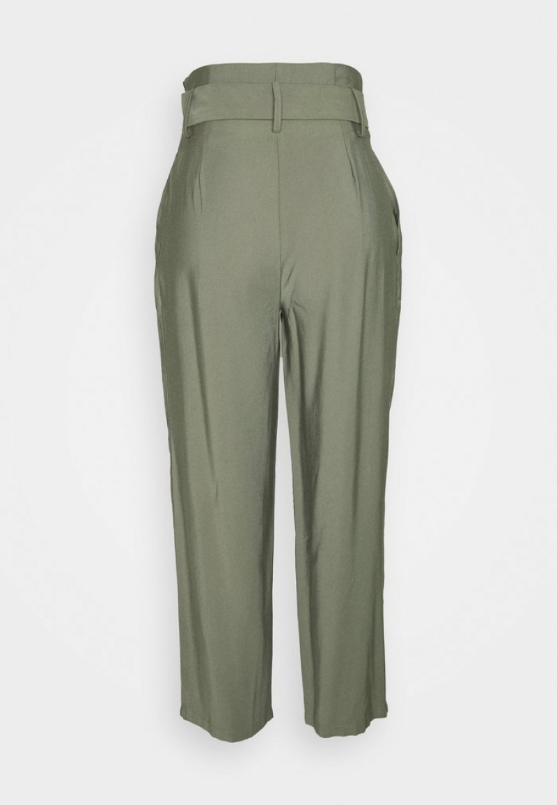 Anna Field Best Sale Smart Pant With Belt Broek Dames Khaki | NL-4270981-NR