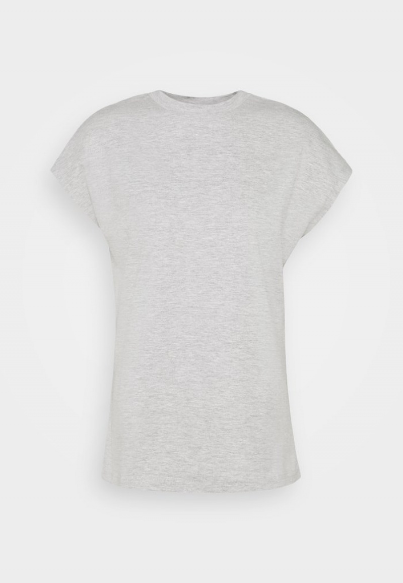 Anna Field Budget Basic T-Shirt Dames Lichtgrijs | NL-2130896-RX