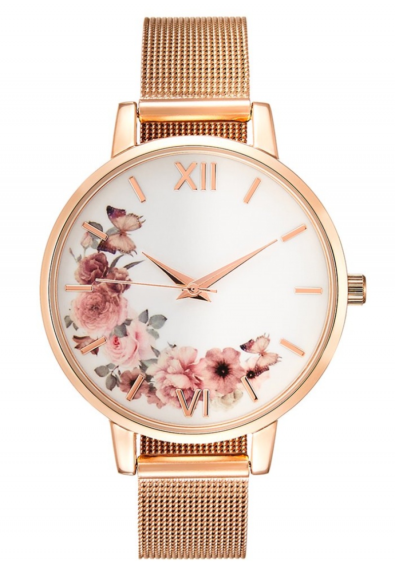 Anna Field Budget Horloge Dames Roze Goud | NL-4687352-VR