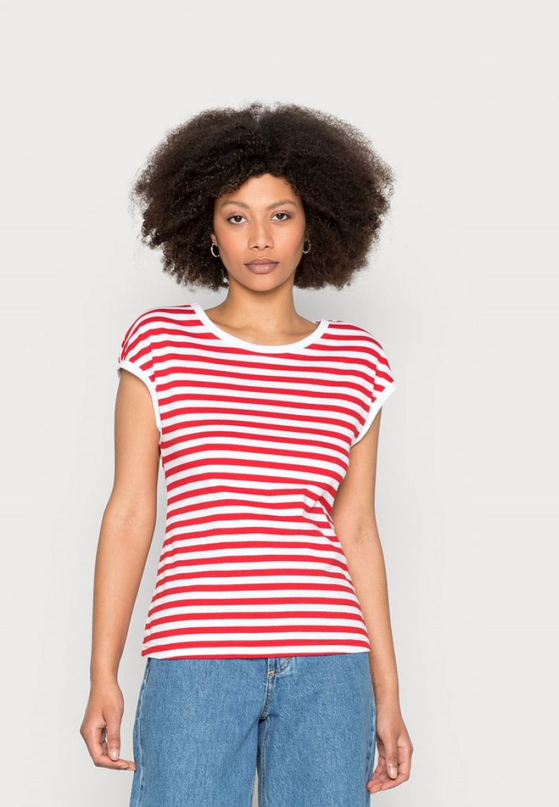 Anna Field Budget Print T-Shirt Dames Rood | NL-8923407-MD