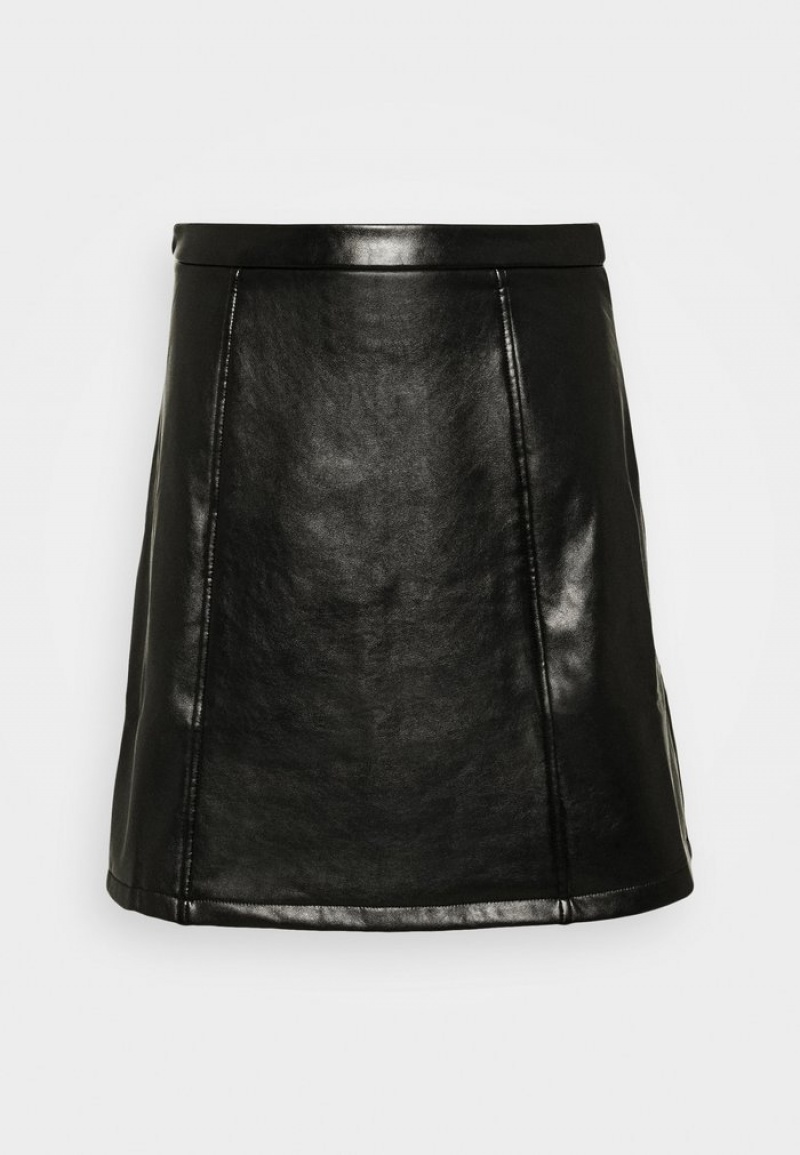 Anna Field Budget Pu Leather Mini Rok Dames Zwart | NL-5276910-YN