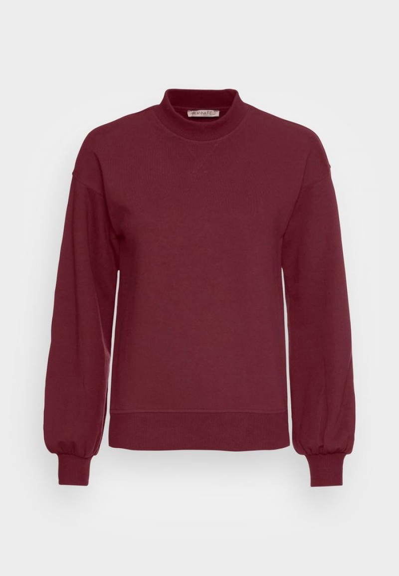 Anna Field Budget Sweatshirt Pullover Dames Bordeaux | NL-2684073-BM