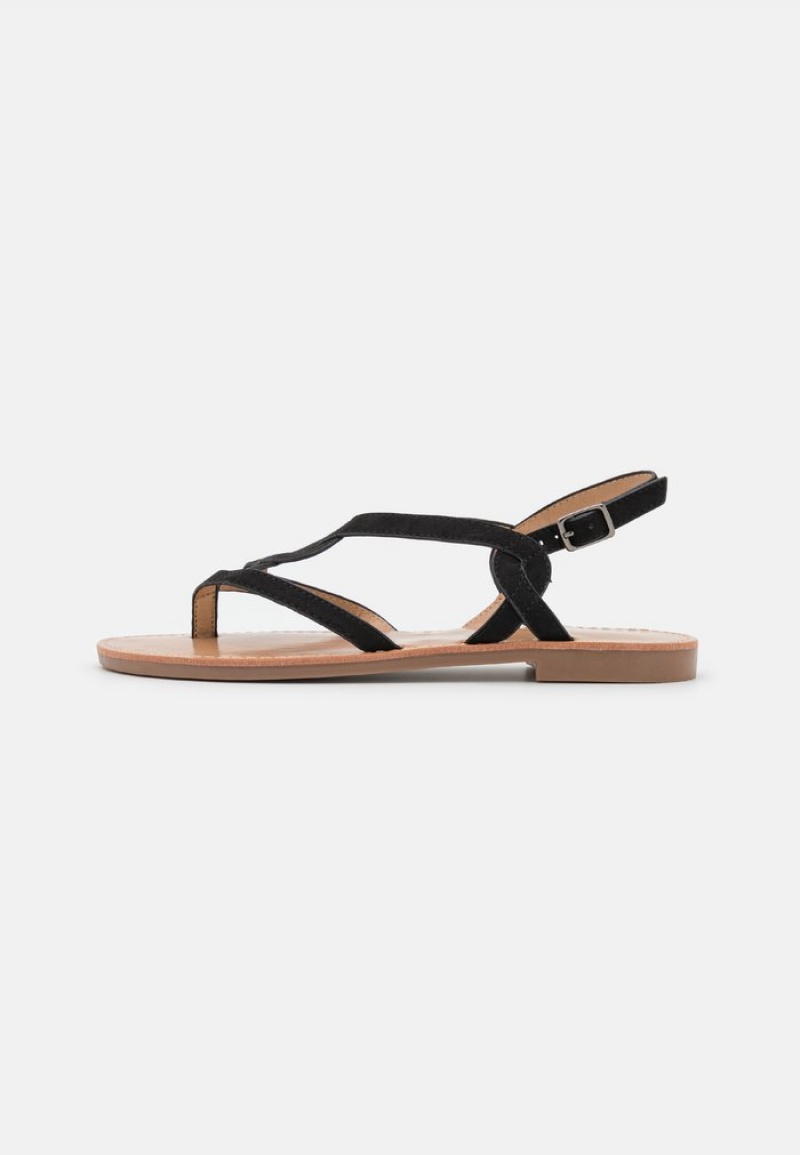 Anna Field Budget T-Bar Sandalen Dames Zwart | NL-0175649-MO