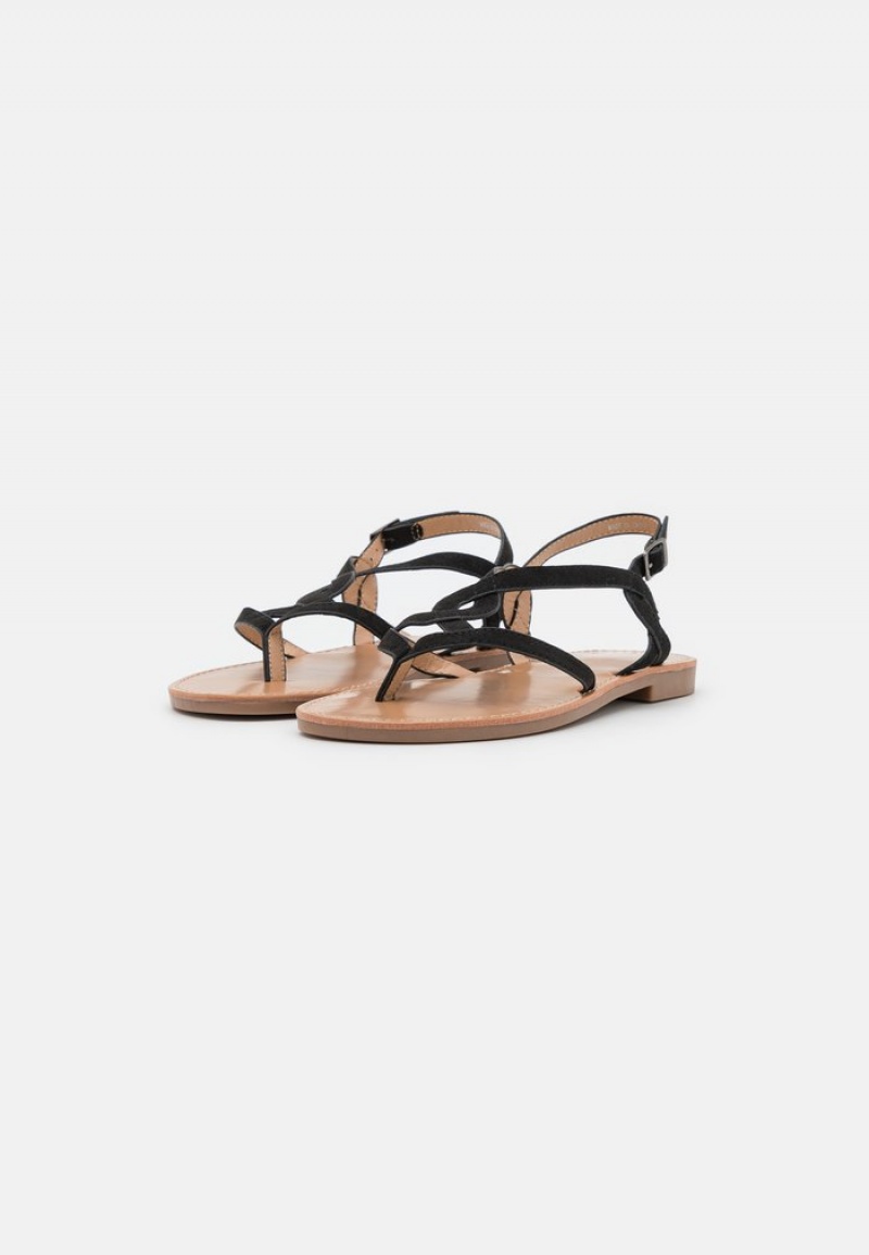 Anna Field Budget T-Bar Sandalen Dames Zwart | NL-0175649-MO