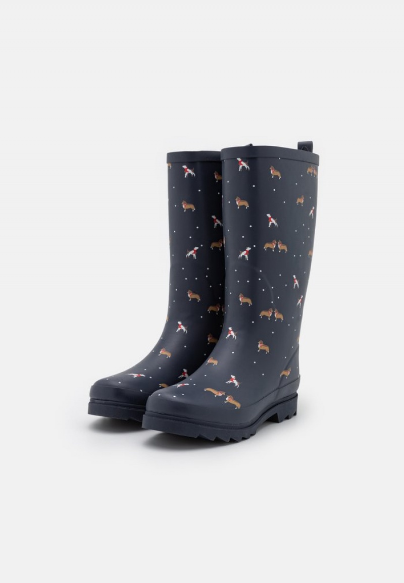 Anna Field Budget Wellies Laarzen Dames Donkerblauw | NL-8459023-VZ