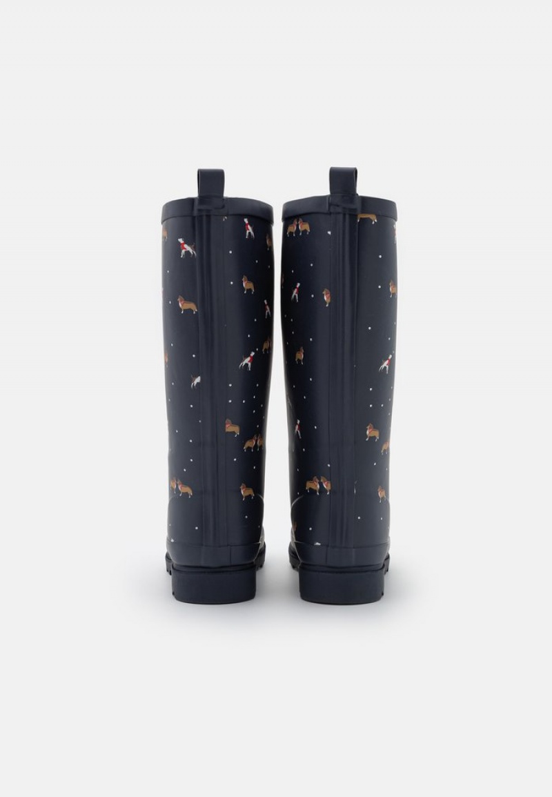 Anna Field Budget Wellies Laarzen Dames Donkerblauw | NL-8459023-VZ