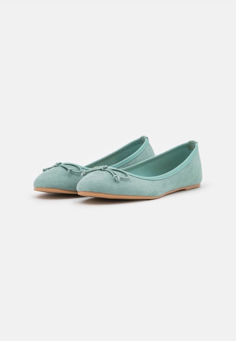 Anna Field Buy Ballet Pumps Ballerina Schoenen Dames Mintgroen | NL-5091234-GR