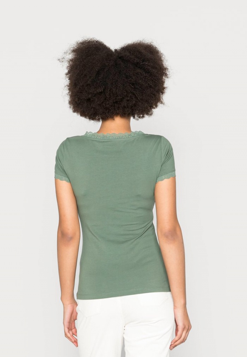 Anna Field Buy Basic T-Shirt Dames Lichtgroen | NL-9216470-UO