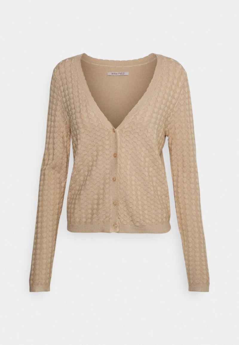 Anna Field Buy Cardigan Dames Beige | NL-1483705-TQ