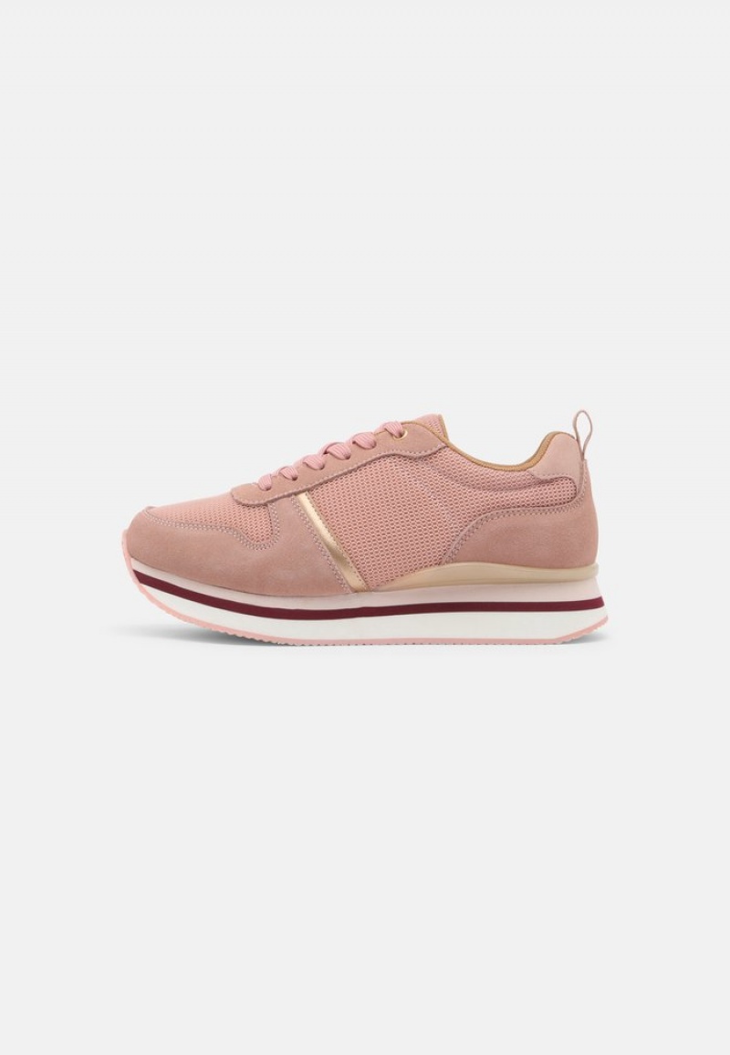 Anna Field Buy Comfort Leather Sportschoenen Dames Roze | NL-7602851-QC