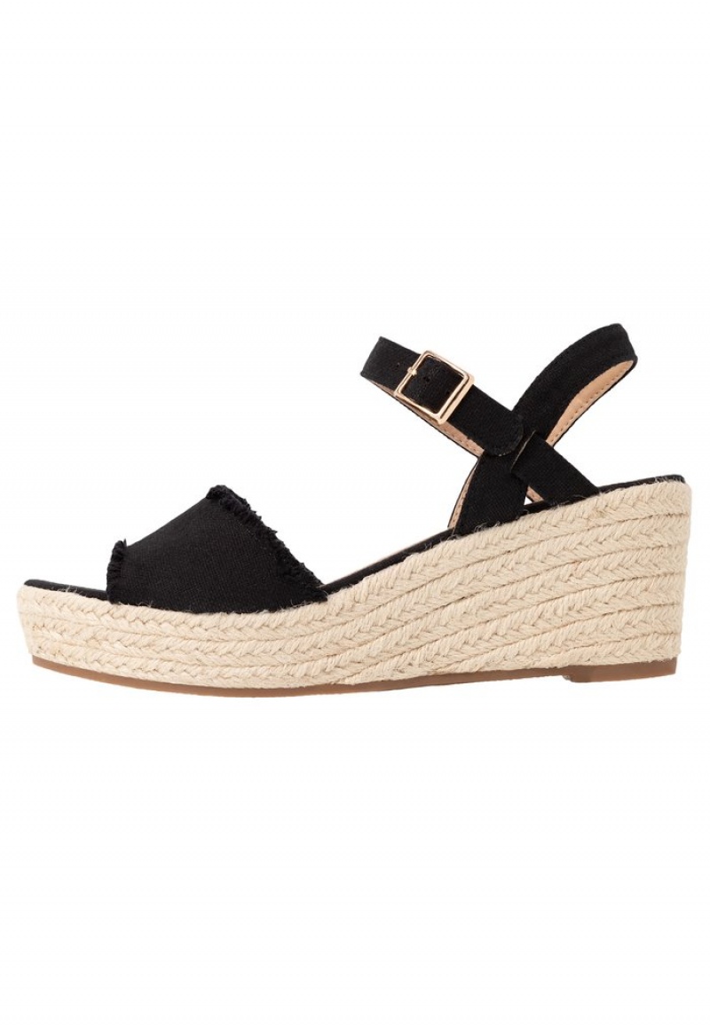 Anna Field Buy Espadrilles Sandalen Dames Zwart | NL-2647108-NT